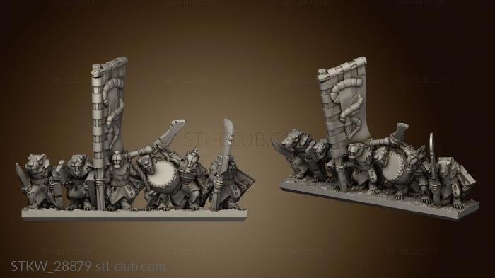 3D модель Баннер Eastern Skaven Snickers stripes (STL)