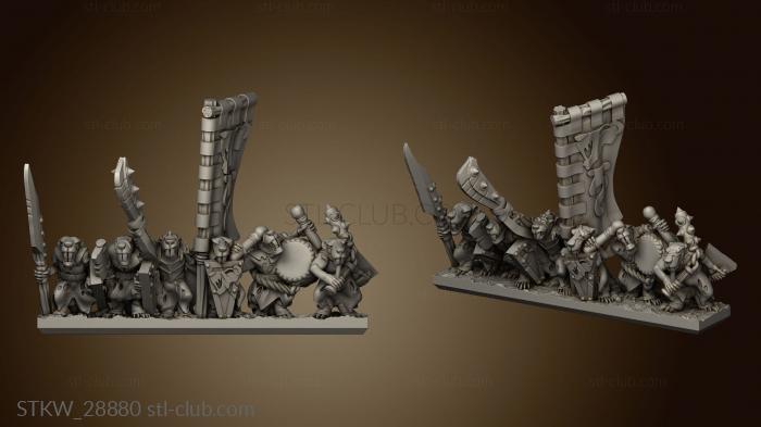 3D модель Баннер Eastern Skaven Snickers stripes (STL)