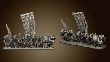 3D модель Баннер Eastern Skaven Snickers stripes (STL)