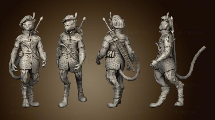 3D модель База Tabaxi Black Cat Rogue (STL)