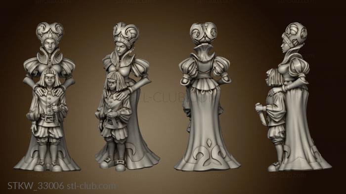 3D модель Королева и мальчик (STL)