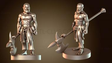 3D модель Полурослик-варвар (STL)