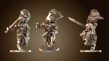 3D модель Акробатическая женщина X (STL)