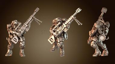 3D модель Полурослик-снайпер I – вариант (STL)