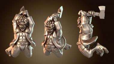 3D модель Полурослик Сильный W – Вариант (STL)