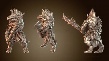 3D модель Вариант Tuskland Gnoll – дополнение Kin Folk (STL)