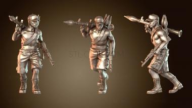 3D модель Африканский повстанец (STL)