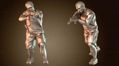3D модель Африканский повстанец – городской оперативник (STL)