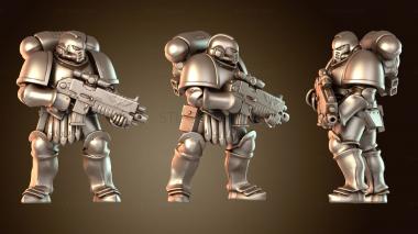 3D модель Возраст – Гримдарк Прайм Морпехи (Сигмарин WXXO) (STL)