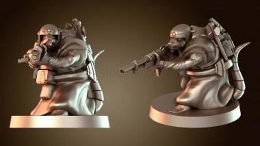 3D модель Стрелковое отделение скавенов – стрелок (STL)