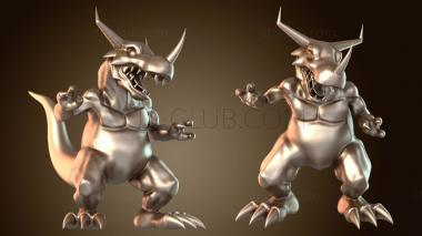 3D модель Дигимоны – Эволюции Греймона и Габумона (STL)