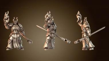 3D модель Ахриман – Сын на диске с посохом Анкх (STL)