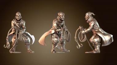 3D модель Экипаж дирижабля – мужчина-человек на гигантских мухах (STL)