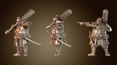 3D модель Акэси — воин сумо, герой А (STL)