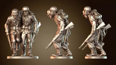 3D модель Алеман Херидо – раненый немецкий солдат мировой войны (STL)