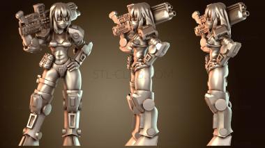 3D модель Alien GG Girl – Поза стоя (STL)