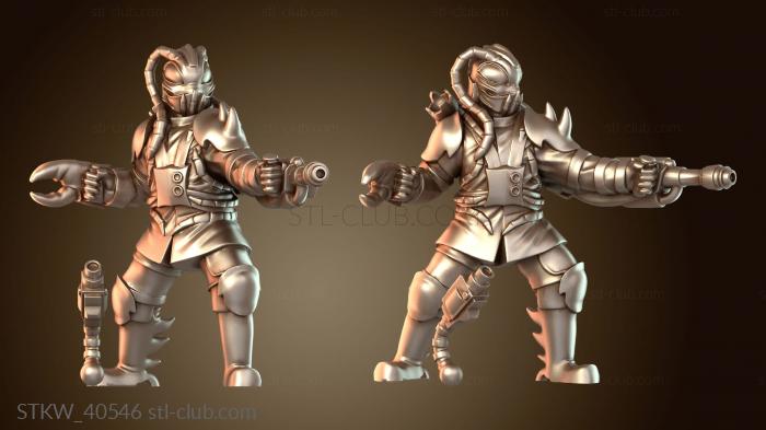 Alien Mercs — спина REG «Скорпион», многослойная оболочка