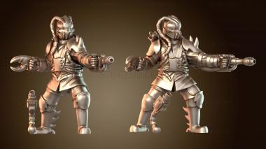 3D модель Alien Mercs — спина REG «Скорпион», многослойная оболочка (STL)