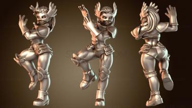 3D модель Ловец единорогов Амазонки – Женщина-человек (STL)