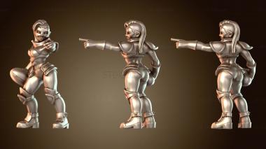 3D модель Метательница единорогов Амазонки – Женщина-человек (STL)