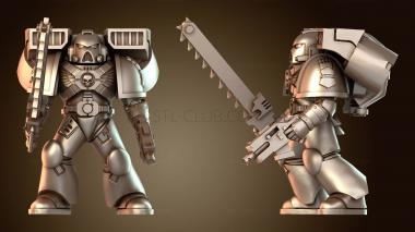 3D модель Angry Assault Space Warriors – Вариант D (STL)