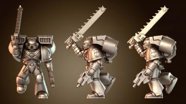 3D модель Angry Assault Space Warriors – Вариант T (STL)