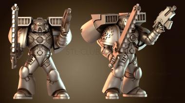 3D модель Angry Assault Space Warriors – Вариант Z (STL)