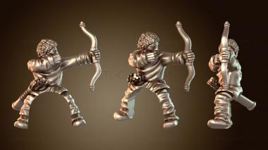 3D модель Лучник – на коне (STL)