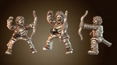 3D модель Лучник – всадник (STL)