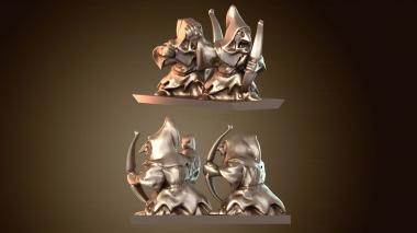 3D модель Лучники (STL)