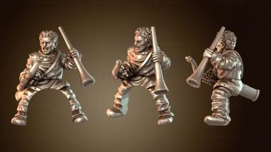 3D модель Лучники на лошадях – Музыкант (STL)