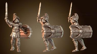 3D модель Arena Fighter – Вариант B (строчная буква) (STL)