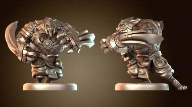 3D модель Бронированный зверь – Атака когтями (STL)