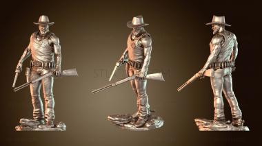 3D модель Маршал Логан – фигурка в стиле вестерн (STL)