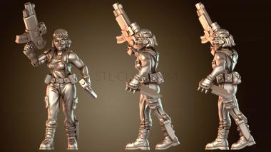 3D модель Секретная Женщина-Боец (STL)