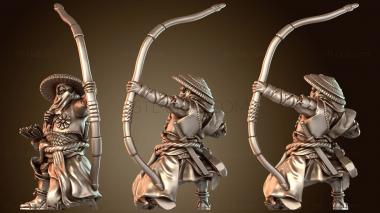3D модель Лучник асигару (STL)