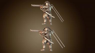 3D модель Мушкетные войска Асигару (STL)