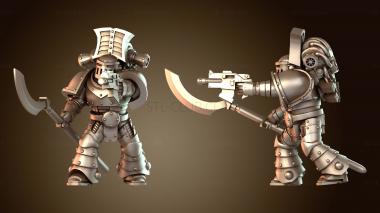 3D модель Ученик чародея с оккультным посохом (STL)
