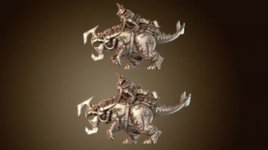 3D модель Дикие звери подтипа К (STL)