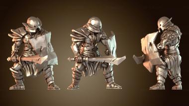 3D модель Оркский отряд ближнего боя B (STL)