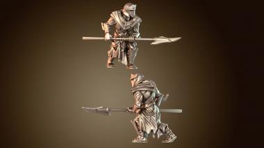 3D модель Орк-копейщик Отряд D (STL)