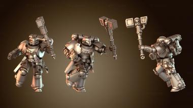 3D модель Сержант с Warhammer (STL)