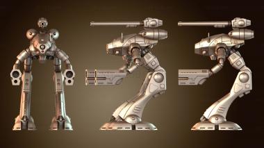 3D модель Разнообразные боевые мехи R (STL)