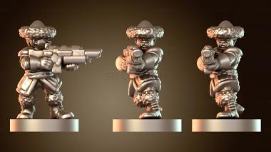 3D модель Аттиланские всадники-пехотинцы (STL)