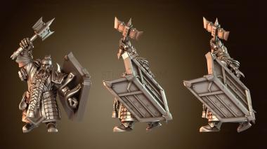3D модель Волосы Axe Attack (STL)