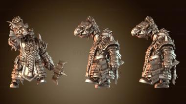 3D модель Волосы Axe Chief (STL)