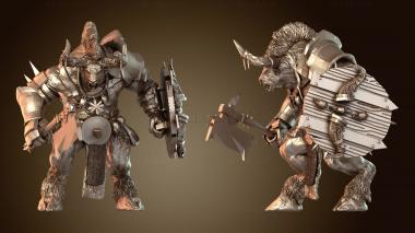 3D модель Axe Shield zulu (STL)