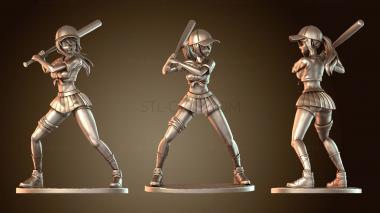 3D модель Девочка с мячом (STL)
