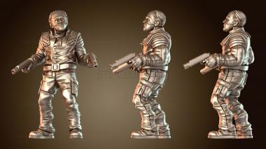 3D модель Член банды грабителей банков Гарольд Клавио (STL)
