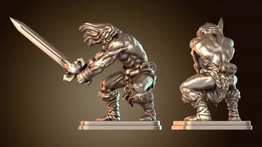 3D модель Варвар-наездник на драконе (STL)